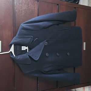 BNWT Gap Kids black double breasted coat in size L